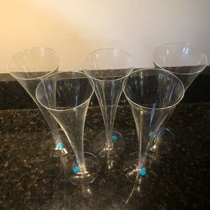 Tiffany & Co trumpet champagne glasses
